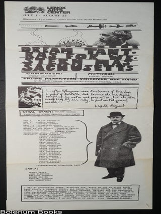 Cat.No: 349684 Dream Tantras for Western Massachusetts [broadside playbill]. Richard...