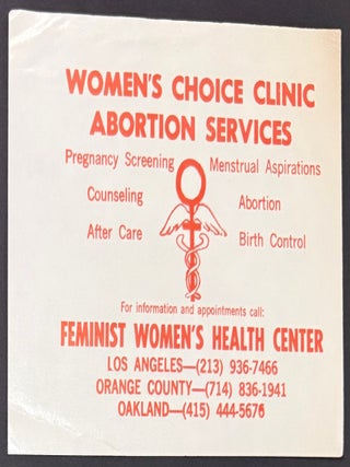 Women's Choice Clinic Abortion Services [leaflet