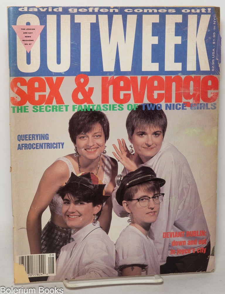 Cat.No: 349869 OutWeek: the lesbian & gay news magazine; #87, February 27, 1991: Sex & Reverence. Gabriel Rotello.