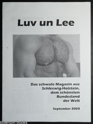 Cat.No: 349875 Luv un Lee: das schwule magazin aus Schleswig-Holstein dem schonsten...