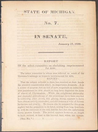 Cat.No: 350161 Report of the Select Committee on Abolishing Imprisonment for Debt