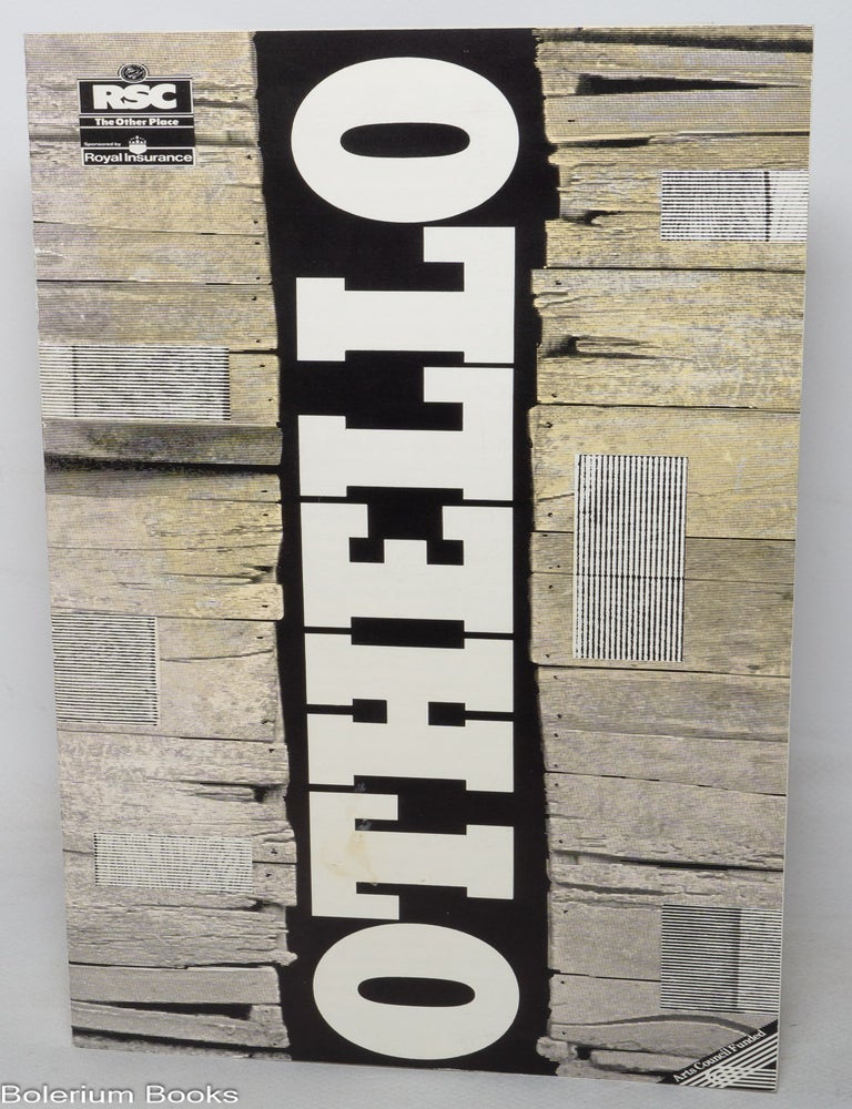 Cat.No: 350256 Program for the RSC production of William Shakespeare's Othello starring Willard White and Ina McKellen. William Shakespeare, Trevor Nunn, Willard White, Sir Ian McKellen.