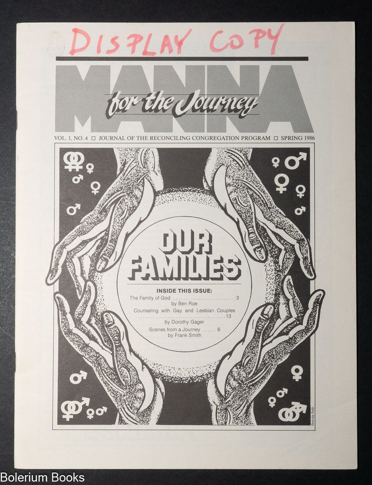 Cat.No: 350275 Manna For the Journey: journal of the Reconciling Congregation Program