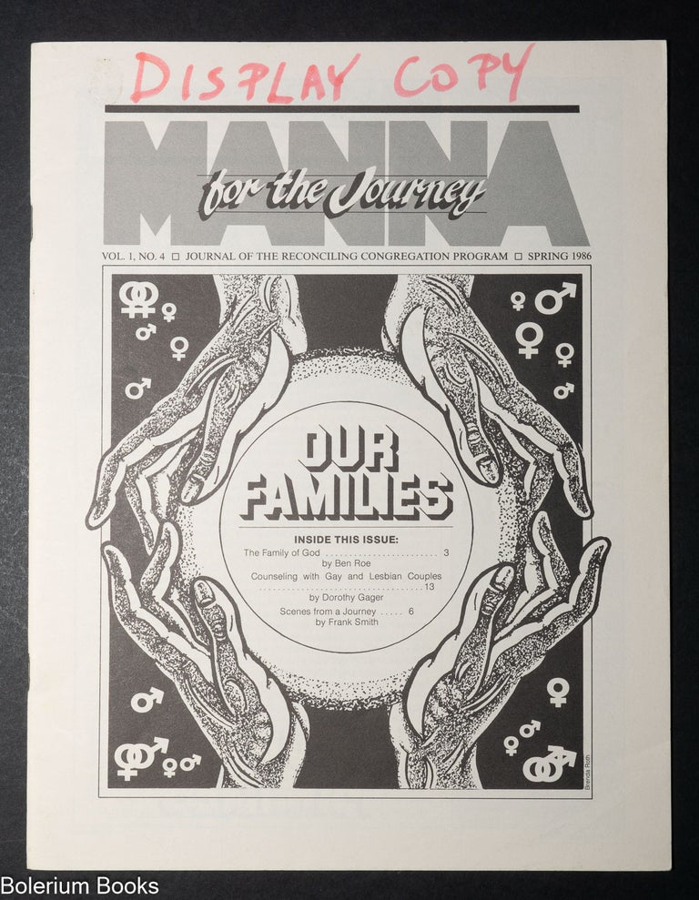 Cat.No: 350275 Manna For the Journey: journal of the Reconciling Congregation Program