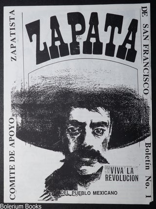 Cat.No: 350321 Comite de Apoyo Zapatista de San Francisco, Bolet&iacute;n No. 1
