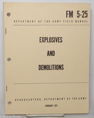 Cat.No: 350380 Explosives and Demolitions