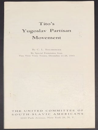 Tito's Yugoslav Partisan Movement