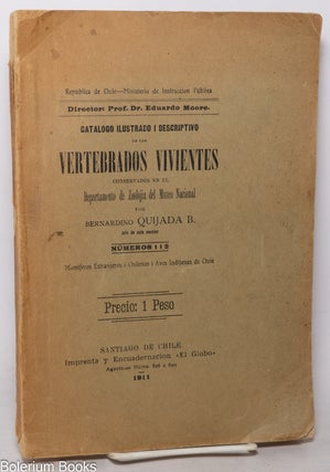 Cat.No: 350633 Catalogo ilustrado i descriptivo de los vertebrados vivientes conservados...