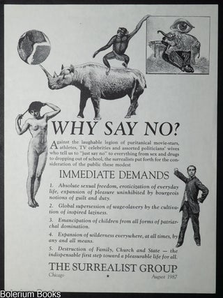 Cat.No: 350724 Why Say No? [handbill