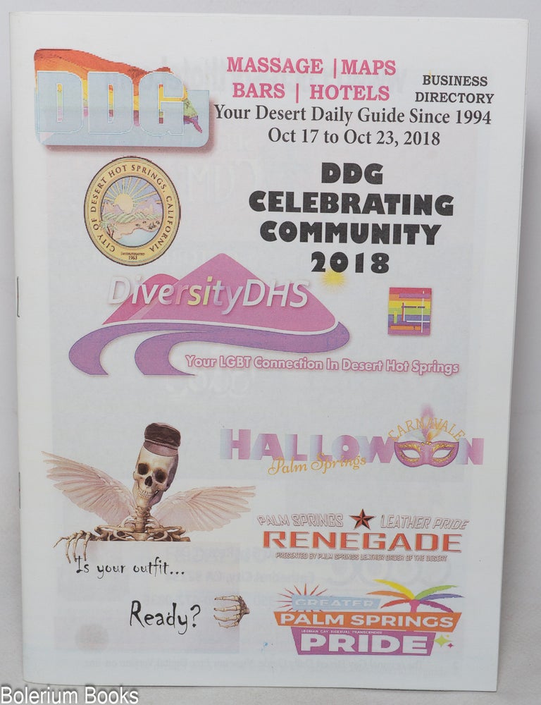 Cat.No: 350754 DDG Business Directory: vol. 24, #16, Oct. 17-23, 2018 [Desert Daily Guide]