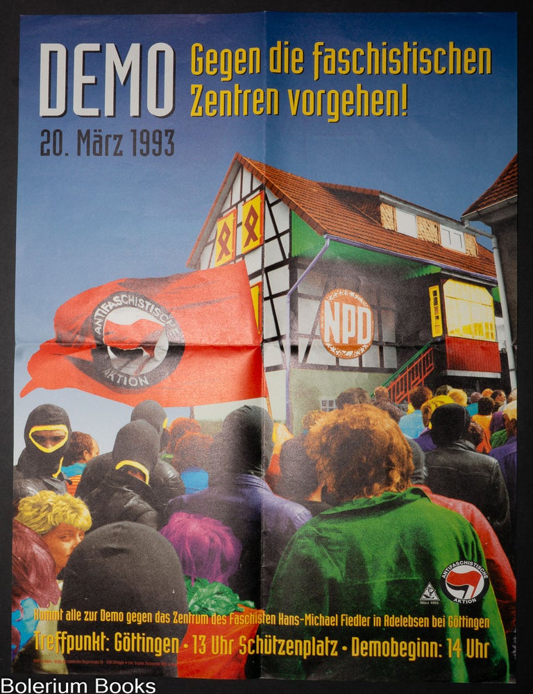 Cat.No: 350792 Demo 20. Marz 1993 / Gegen die fascistischen Zentren vorgehen! [poster]