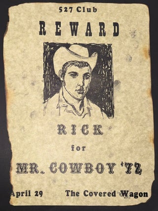 Cat.No: 350834 527 Club. Reward: Rick for Mr. Cowboy '72. April 29, the Covered...