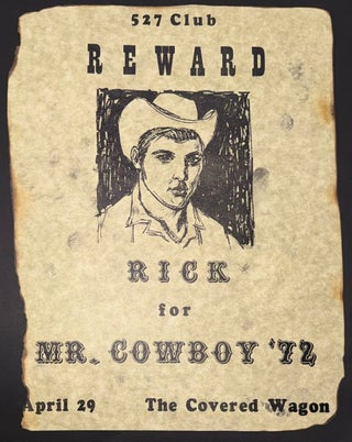 Cat.No: 350834 527 Club. Reward: Rick for Mr. Cowboy '72. April 29, the Covered...