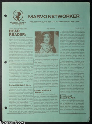 Cat.No: 350929 Marvo Networker, preview issue (December 1980