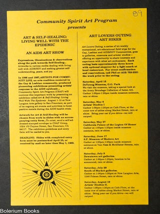 Cat.No: 350981 Community Spirit Art Program presents Art & Self-healing: living well...