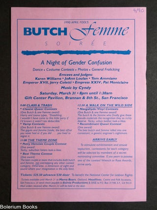 Cat.No: 350982 Butch Femme Soir&eacute;e [handbill