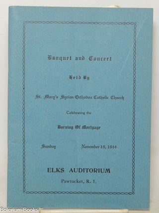 Cat.No: 351000 Banquet and Concert held by St. Mary's Syrian Orthodox Catholic...