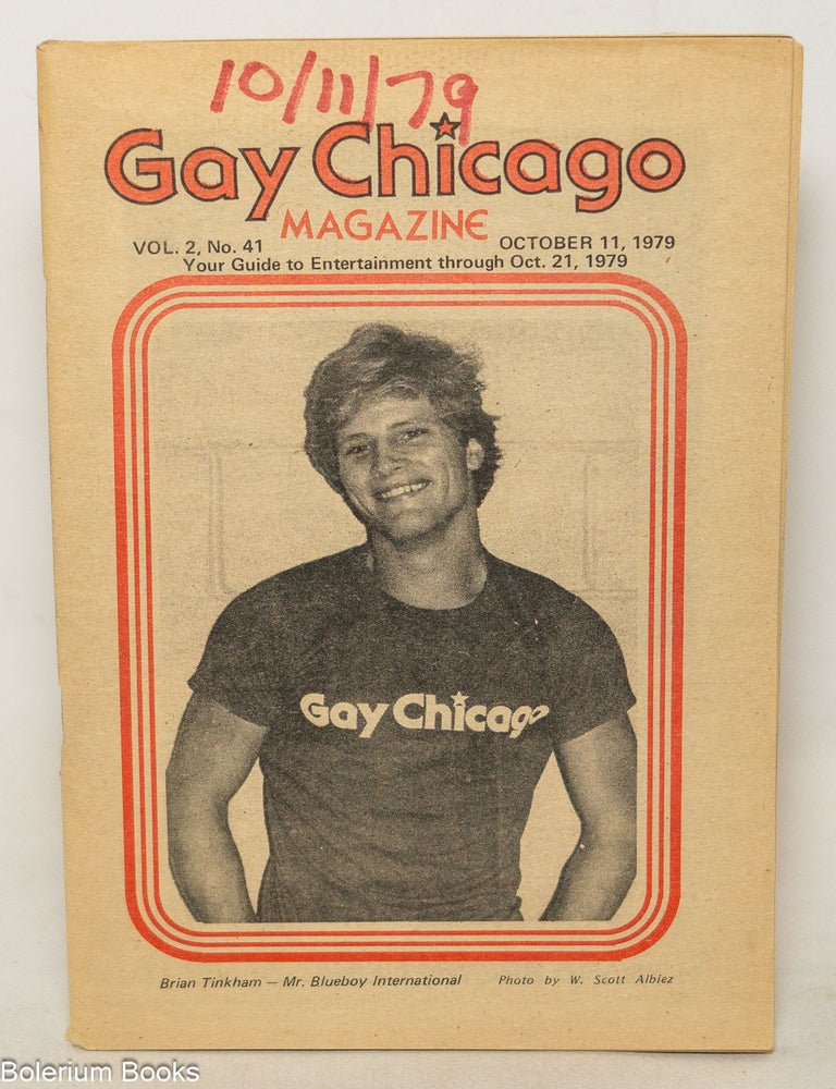 Cat.No: 351005 Gay Chicago Magazine: vol. 2, #41, Oct. 11-21, 1979
