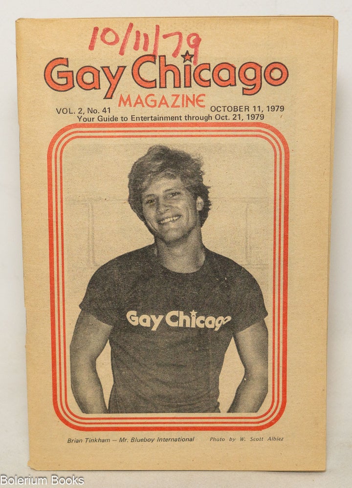 Cat.No: 351005 Gay Chicago Magazine: vol. 2, #41, Oct. 11-21, 1979