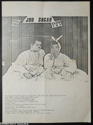 Cat.No: 351050 Jon Sugar Birthday Party at Club 181 [flyer