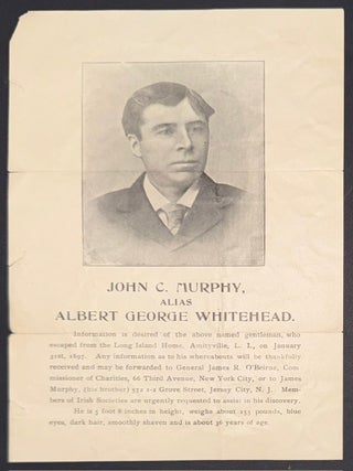 Cat.No: 351068 John C. Murphy, alias Albert George Whitehead [leaflet seeking the...