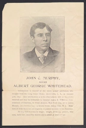 Cat.No: 351068 John C. Murphy, alias Albert George Whitehead [leaflet seeking the...