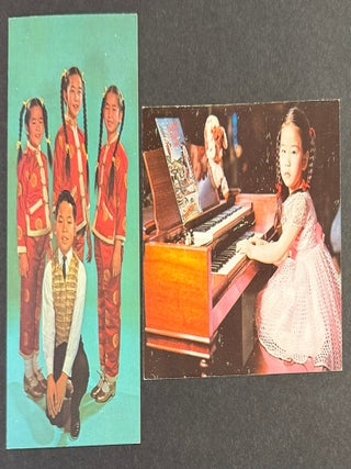 Cat.No: 351157 Ginny Tiu Revue [two postcards promoting the piano prodigy and her siblings