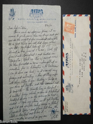 Cat.No: 351163 Pete Nugent's letter from Caracas, to booking agent Eddie Smith [letter