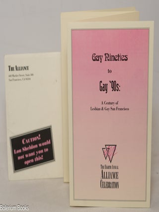 Cat.No: 351179 Gay Nineties to Gay '90s: a century of lesbian & gay San...