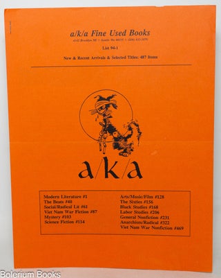 Cat.No: 351188 a/k/a Fine Used Books, List 94-1, New & Recent Arrivals & Selected...