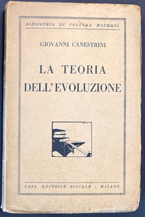 Cat.No: 351189 La teoria dell'evoluzione, esposta ne'suoi fondamenti come...