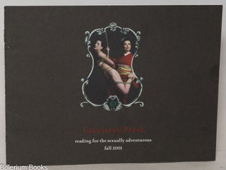 Cat.No: 351207 Greenery Press: reading for the sexually adventurous, Fall 2001 [catalog