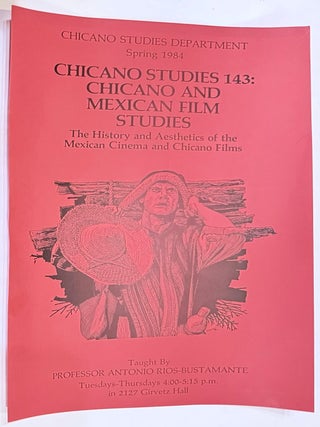Cat.No: 351219 Chicano Studies 143: Chicano and Mexican Film Studies. The history and...
