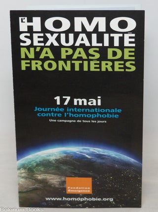 Cat.No: 351259 L'homosexualite n'a pas de frontieres [brochure