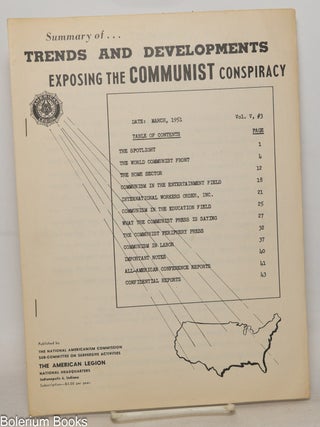 Cat.No: 351432 Summary of...Trends and Developments Exposing the Communist Conspiracy