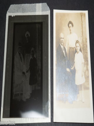 Cat.No: 351494 [Benjamin R. Tucker family photograph on postcard with negative