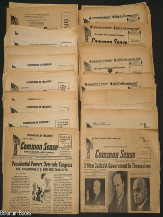 Cat.No: 351575 Common Sense, the anticommunist paper [72 different issues]. Conde...