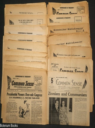 Cat.No: 351662 Common Sense, the anticommunist paper [131 different issues]. Conde...