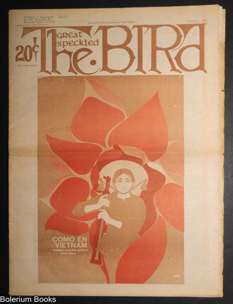 Cat.No: 351732 The Great Speckled Bird: vol. 3, no. 44, November 1, 1970
