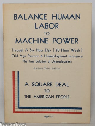 Cat.No: 351874 Balance human labor to machine power through a six hour day (30 hour...