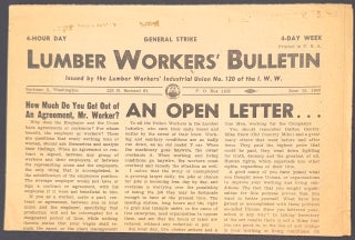 Cat.No: 351958 Lumber Workers' Bulletin. June 15, 1949