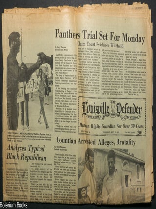 Cat.No: 351968 Louisville Defender, vol. 39, no. 28 Thursday, Sept. 21, 1972. Two...