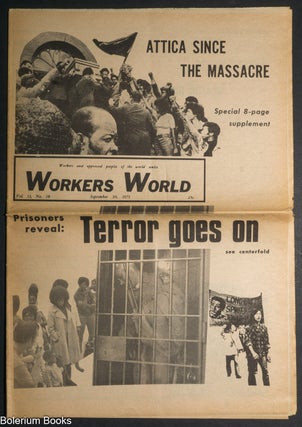 Cat.No: 351975 Workers World; vol. 13, no. 18 (September 30, 1971) Attica Since the...
