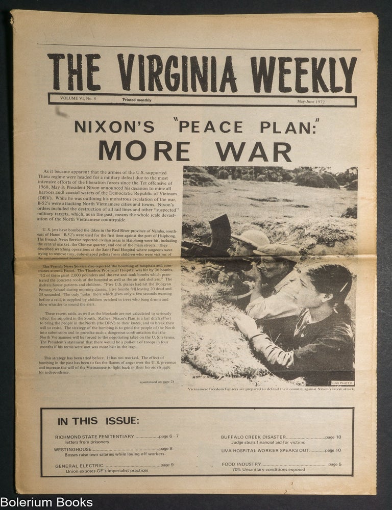 Cat.No: 351985 The Virginia Weekly; vol. 6, no. 8 (May-June 1972)