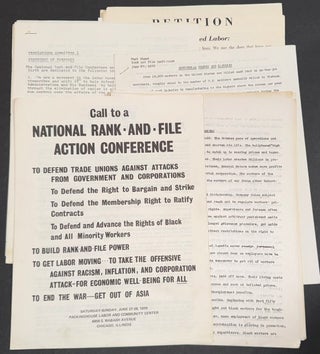 Cat.No: 352002 [18 items from the 1970 National Rank and File Action Conference in Chicago