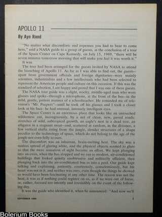 Cat.No: 352084 Apollo 11. Ayn Rand
