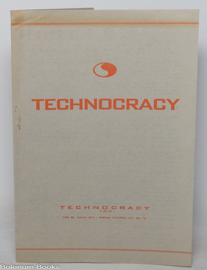 Cat.No: 352169 Technocracy [Interior title: Technocracy plays America to win!]