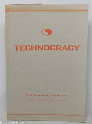 Cat.No: 352169 Technocracy [Interior title: Technocracy plays America to win!
