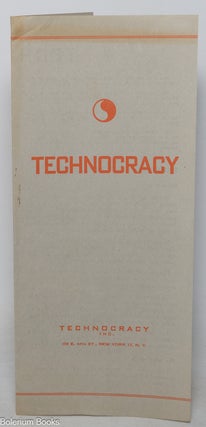 Cat.No: 352169 Technocracy [Interior title: Technocracy plays America to win!