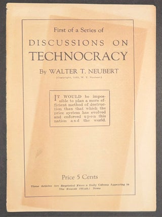 First of a series of discussions on Technocracy